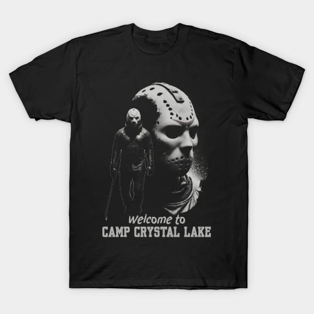 Welcome to The Camp Crystal Lake T-Shirt by BAJAJU